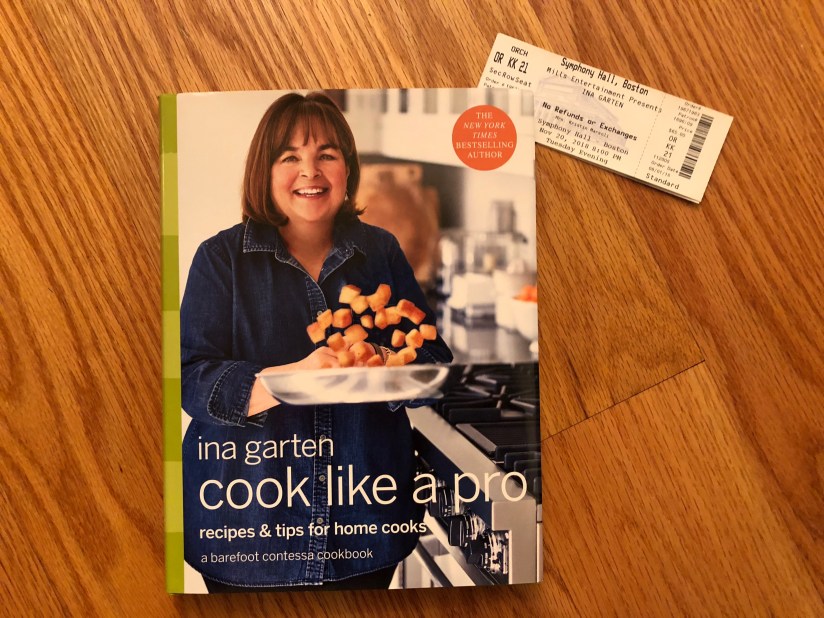Ina Garten book tour Boston