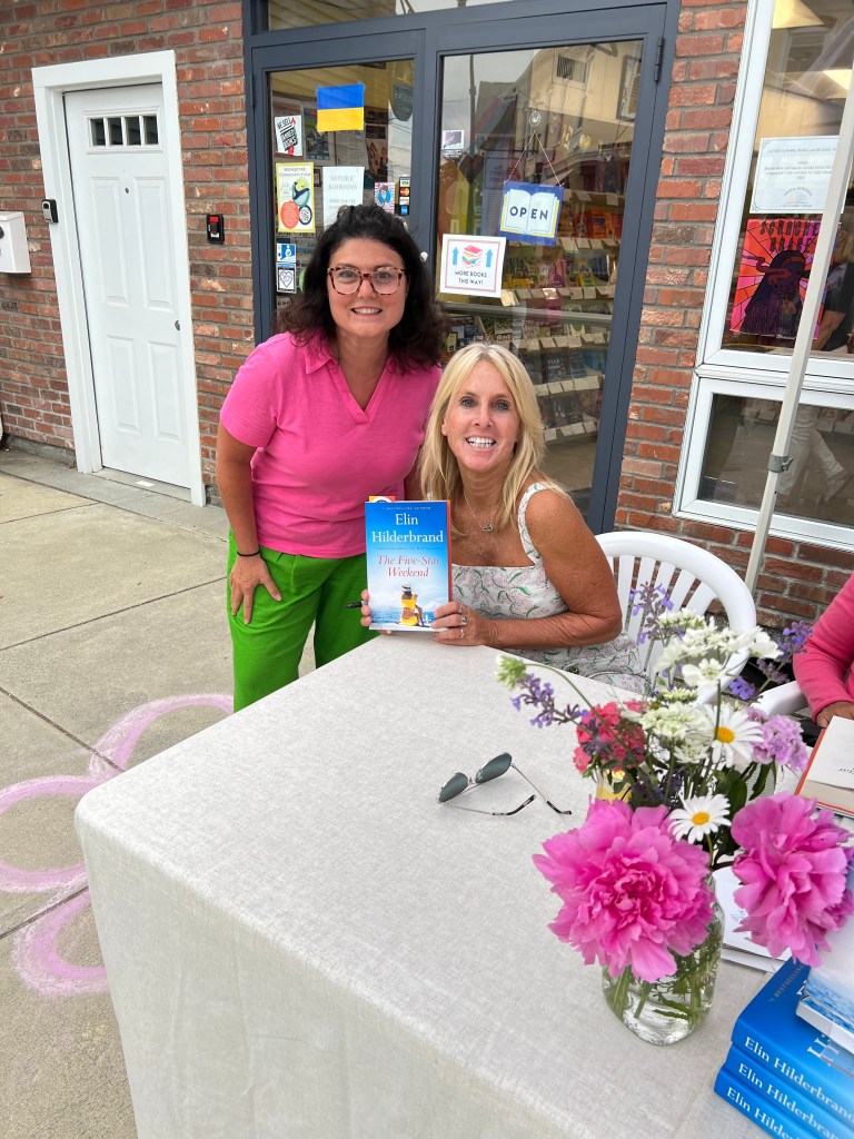 Me and Elin Hildebrand at the Five Star Weekend book signing